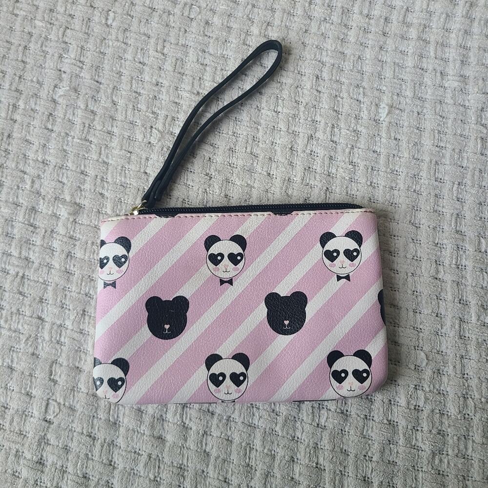 Betsey Johnson Panda Print Wristlet